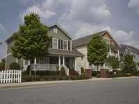 Suburban Neighborhood in USA on a Wet Day 002