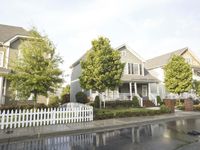 Suburban Neighborhood in USA on a Wet Day 003