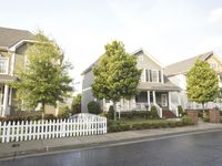 Suburban Neighborhood in USA on a Wet Day