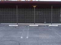 Suburban Parking Lot: Surrounded by Chain Link Fences