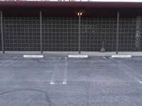 Suburban Parking Lot: Surrounded by Chain Link Fences