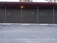 Suburban Parking Lot: Surrounded by Chain Link Fences