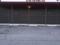 Suburban Parking Lot: Surrounded by Chain Link Fences