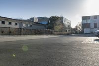 Suburban Residential Area in Toronto: Clear Sky