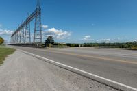 Suburban Road in Canada with Tree and Power Line