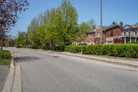 Suburban Road in Ontario, Canada