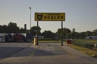 Suburban Road in the USA: Clear Sky and Traffic Signs
