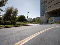 Suburban Roads Under Clear Skies in Los Angeles
