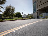 Suburban Roads Under Clear Skies in Los Angeles