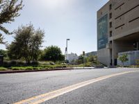 Suburban Roads Under Clear Skies in Los Angeles