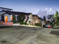 Suburban Roads of Los Angeles at Night