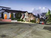 Suburban Roads of Los Angeles at Night