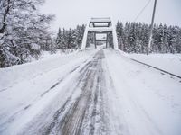 Suburban Sweden Winter Morning Road 001