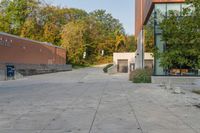 Suburban Toronto Road with Trees and Open Space 002