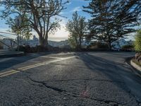 Suburban View of Clear Sky and Road Curve in San Francisco, California, USA