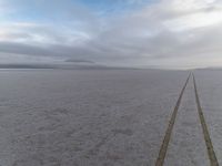 Sun and Salt-Covered Desert in Salt Lake