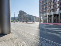 Sunlit Road in Berlin: A Showcase of Modern Architecture