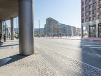 Sunlit Road in Berlin: A Showcase of Modern Architecture