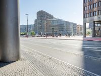 Sunlit Road in Berlin: A Showcase of Modern Architecture