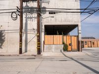 Sunlit Urban Street in Los Angeles