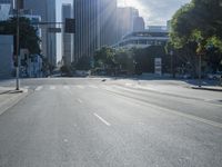 the sun shines brightly on a quiet urban street in san francisco, california, during the day