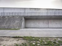 Sunny Berlin: Concrete Bridge and Stadium