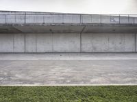 Sunny Berlin: Concrete Bridge and Stadium