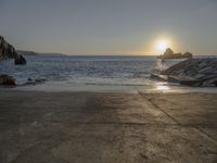 Sunny Boat Ramp in Portugal, Europe