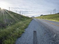 Sunny California Landscape: A Green Field Under the Sun