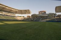 Sunny California: Residential Soccer Field at Dawn