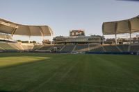 Sunny California: Residential Soccer Field at Dawn