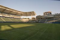 Sunny California: Residential Soccer Field at Dawn