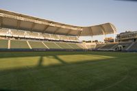 Sunny California: Residential Soccer Field at Dawn