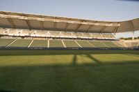 Sunny California: Residential Soccer Field at Dawn