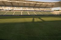 Sunny California: Residential Soccer Field at Dawn