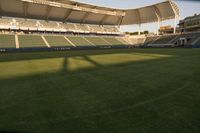 Sunny California: Residential Soccer Field at Dawn