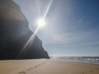 Sunny Coastal Landscape in Portugal