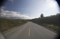 Sunny Countryside on Highland Road: Mountain Landforms 002