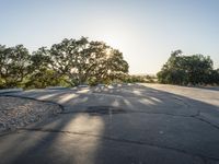 Sunny Dawn on California Road Parking Lot 001