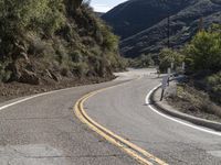 Sunny Day on California's Low Mountain Road