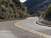 Sunny Day on California's Low Mountain Road