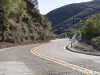 Sunny Day on California's Low Mountain Road