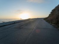Sunny Day on California Straight Road