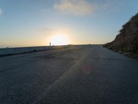 Sunny Day on California Straight Road