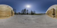 three different images are shown of a person skateboarding on the ground with sun in sky