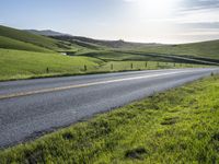 Sunny Day in Green Fields of Rural California 003