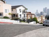 Sunny Day in Los Angeles: City Roads and Clear Skies