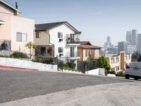 Sunny Day in Los Angeles: City Roads and Clear Skies