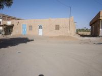 A Sunny Day in a Moroccan Village: Houses on the Sand Streets