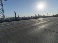 the sun is shining brightly over a highway on a sunny day in march 2017 in oakland